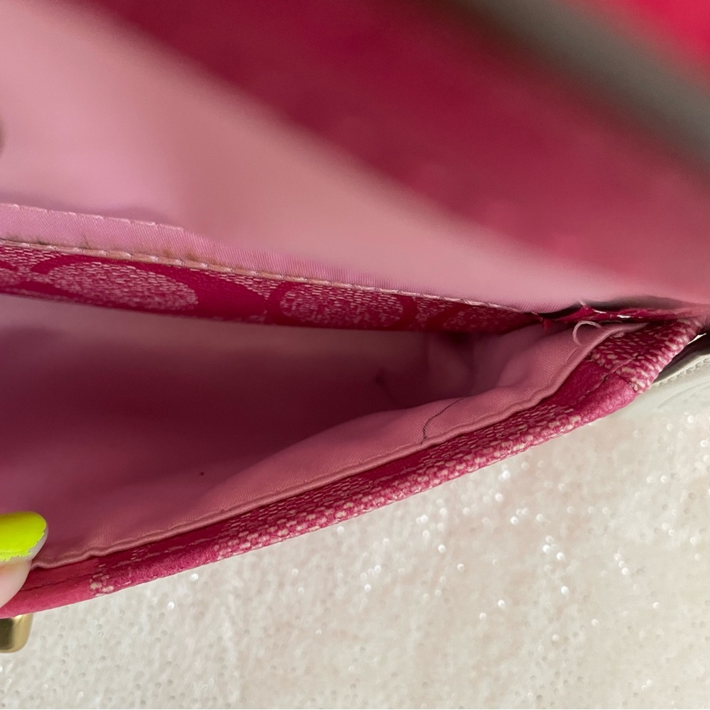 Coach Pink and White Mini Bag - Picture 12 of 16